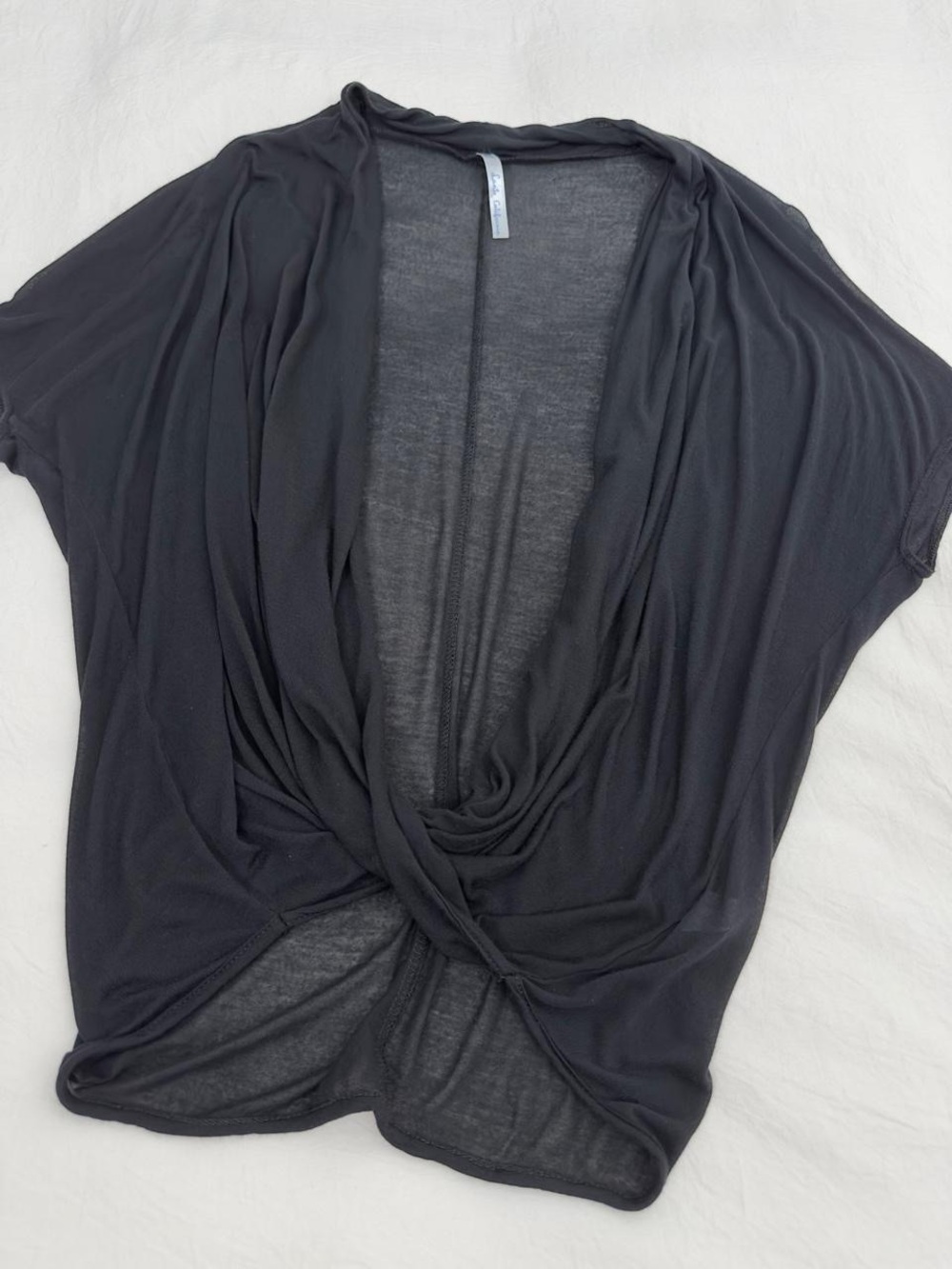 Open Front Drapey Tee - Picture 6 of 8